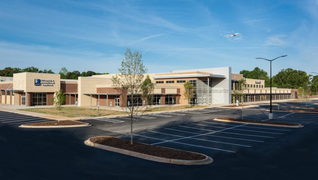 Goodwill Opportunity Campus building and parking lot