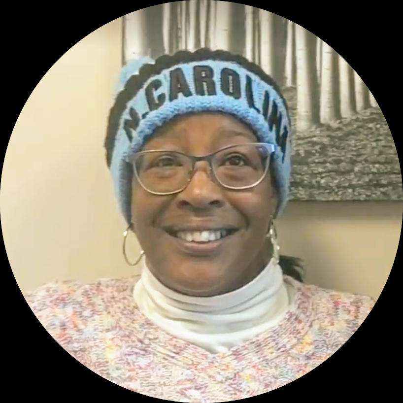 patient wearing UNC hat headshot