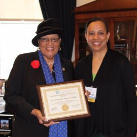Carolyn Allison (CEO) with Congresswoman Alma Adams