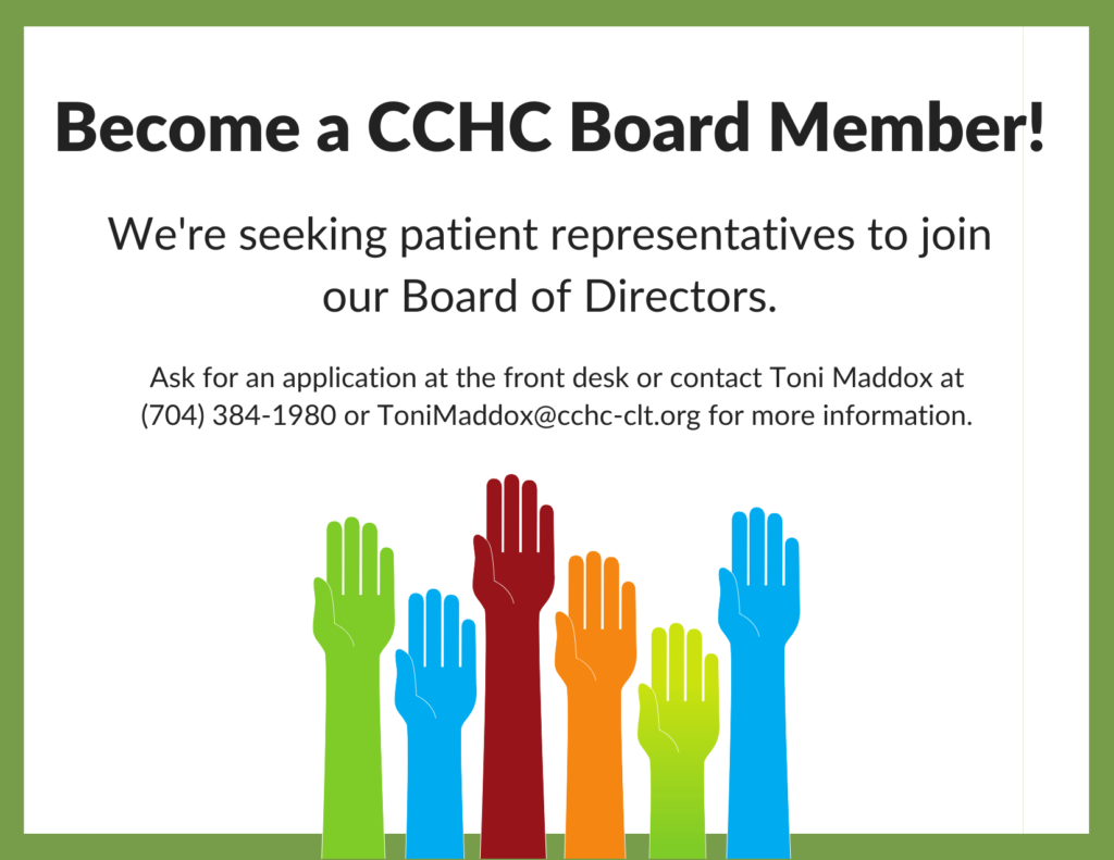 Become A Board Member Charlotte Community Health Clinic